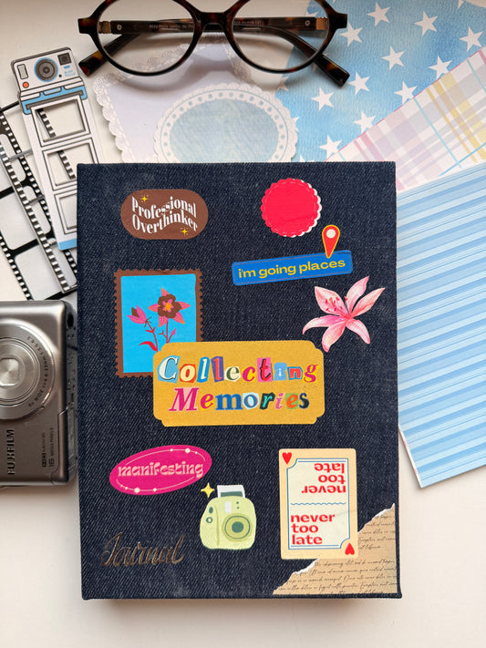 Collecting Memories Dark Denim Journal